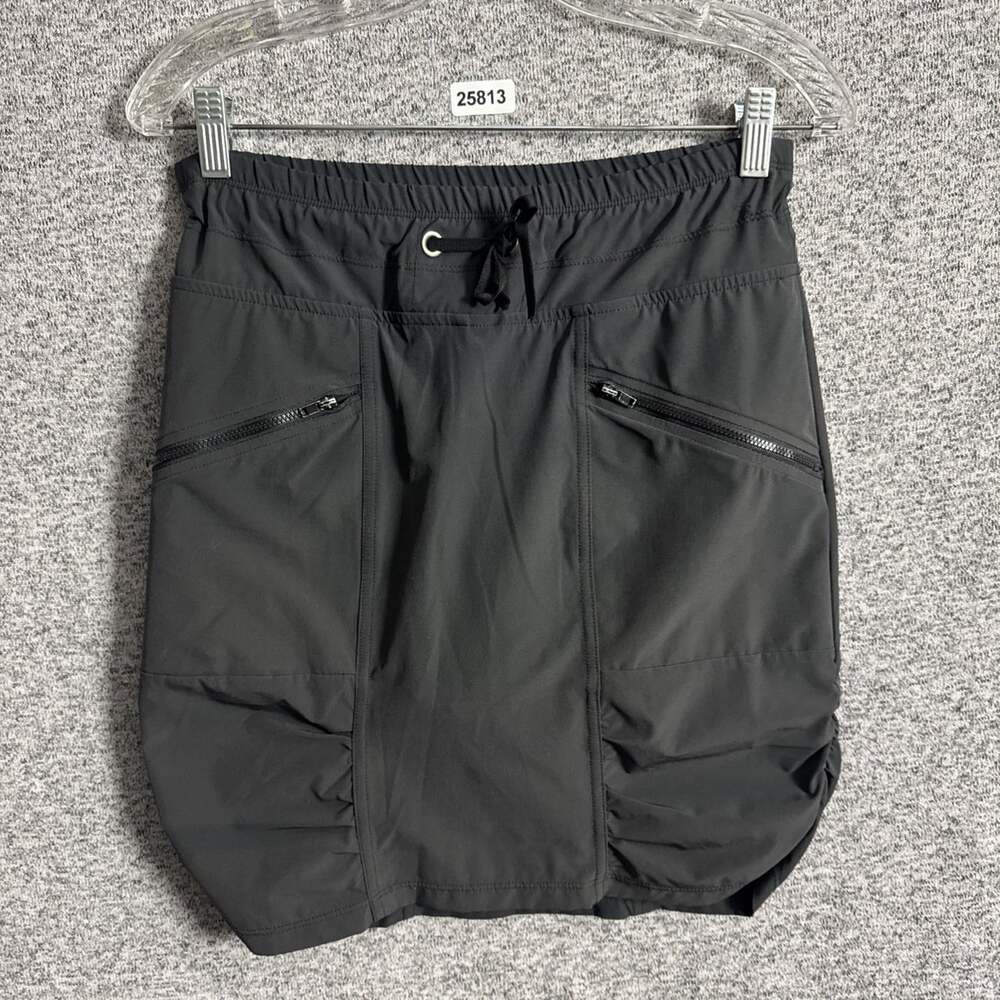 XCVI Movement Women's XS Faded Black Bubble Hem Lagenlook Lined Skort